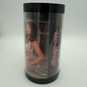 Vintage Snap-On Tools Pin-Up Girl Thermo-Serv Travel Mug 1980 Retro Mechanic Cup